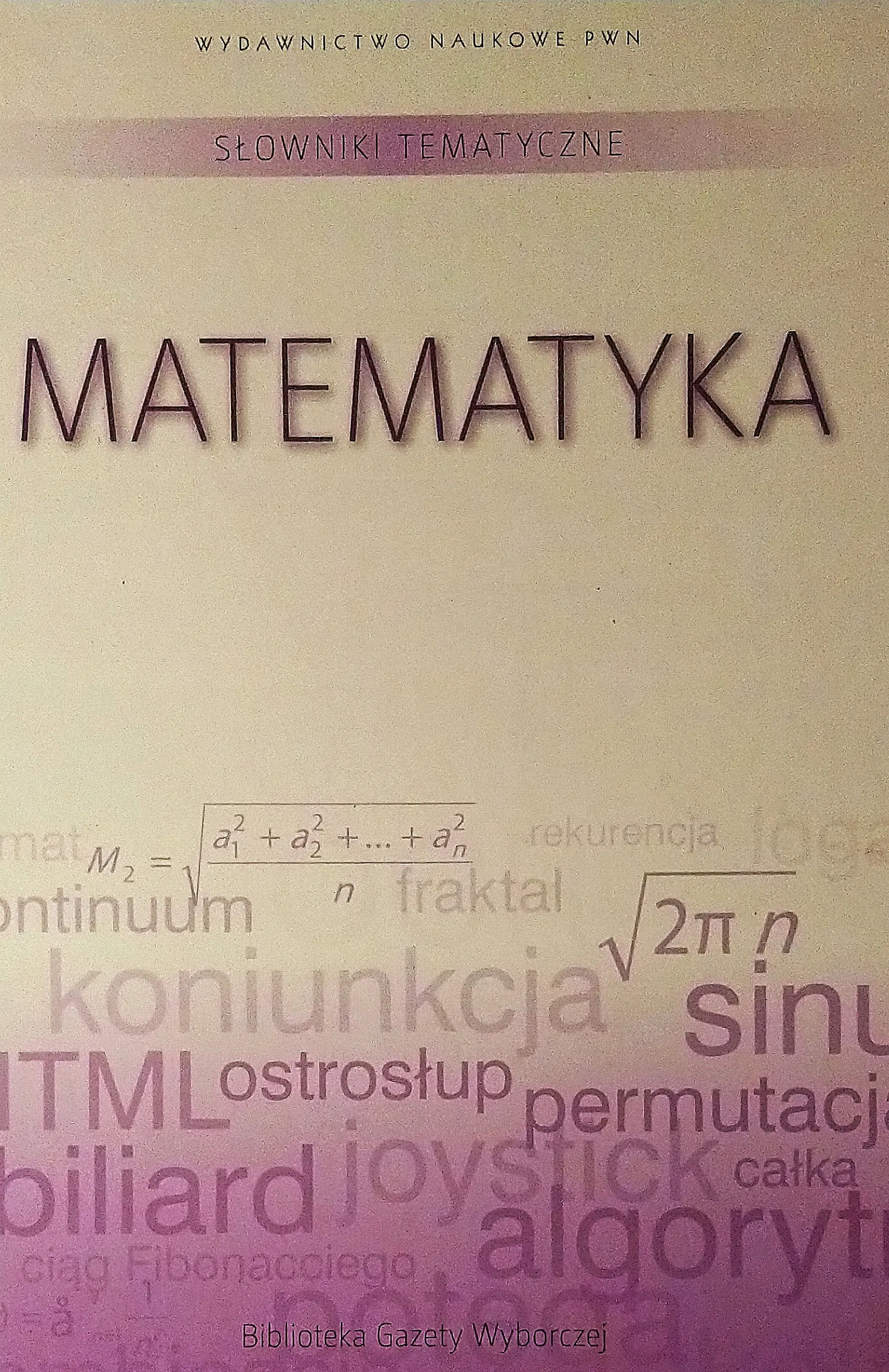 Książka - Słownik tematyczny. T.2 Matematyka