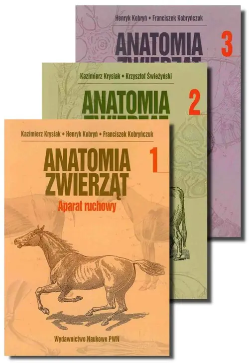 Książka - Anatomia zwierząt. Tomy 1-3