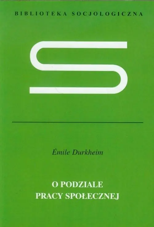 Książka - O podziale pracy społecznej