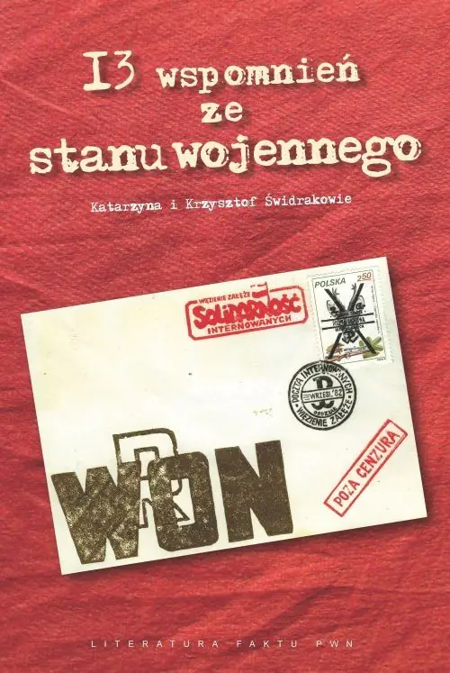Książka - 13 wspomnień ze stanu wojennego