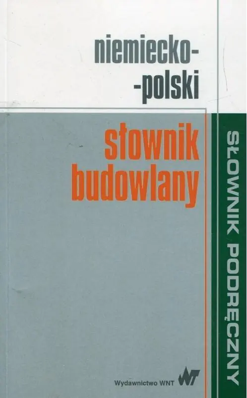 Książka - Słownik budowlany niemiecko-polski
