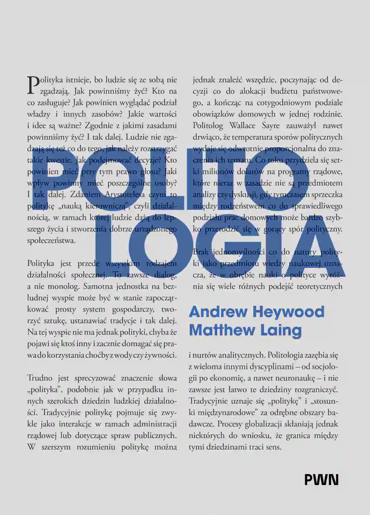 Książka - Politologia