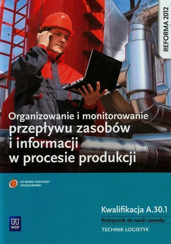 Książka - Organizowanie i monitorowanie przepływu zasobów i informacji w procesie produkcji. Podręcznik do nauki zawodu technik-logistyk. Kwalifikacja A.30.1. Szkoła ponadgimnazjalna