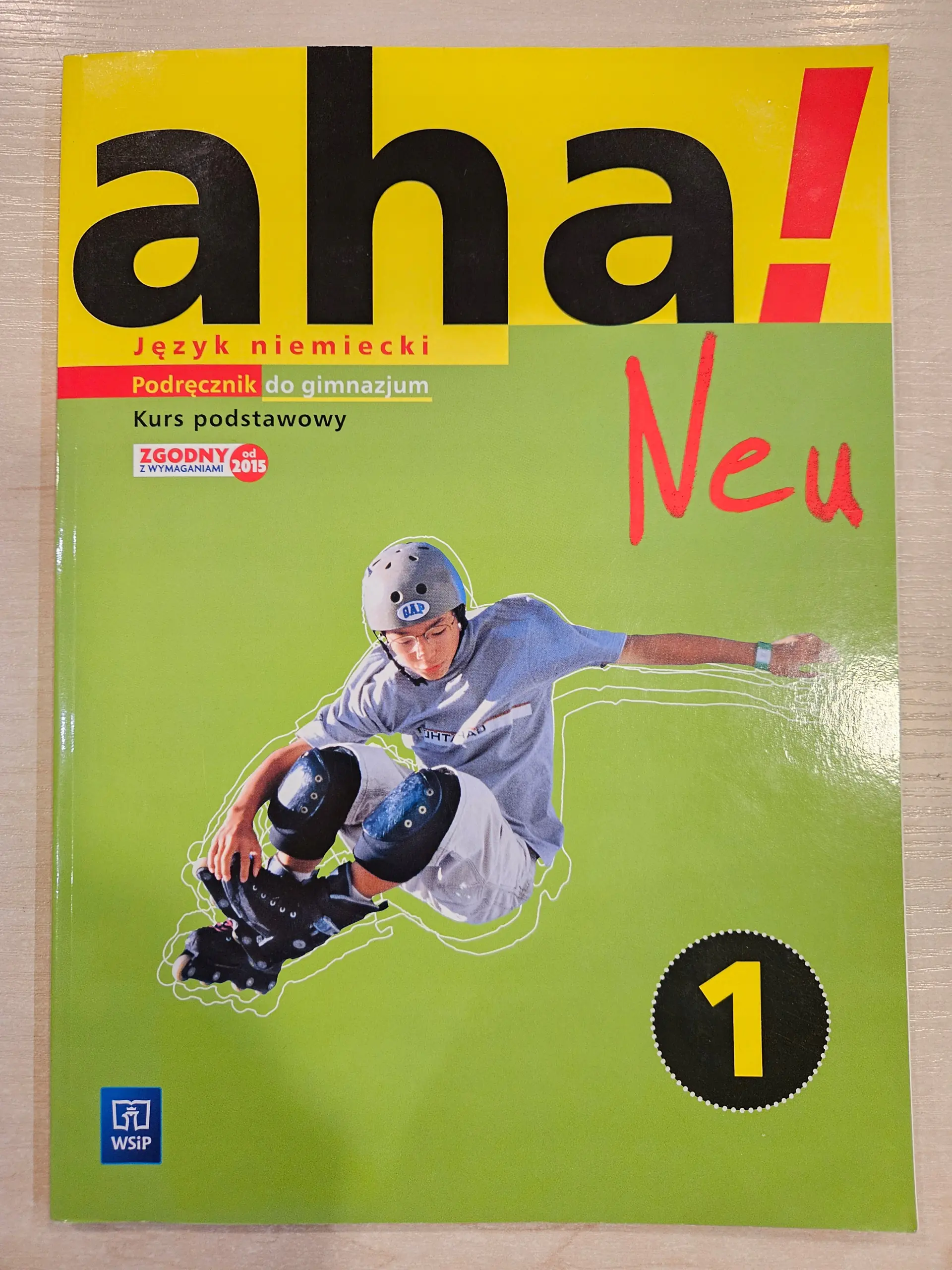 Książka - AHA! 1 Neu podr + CD ZP w.2015 WSiP