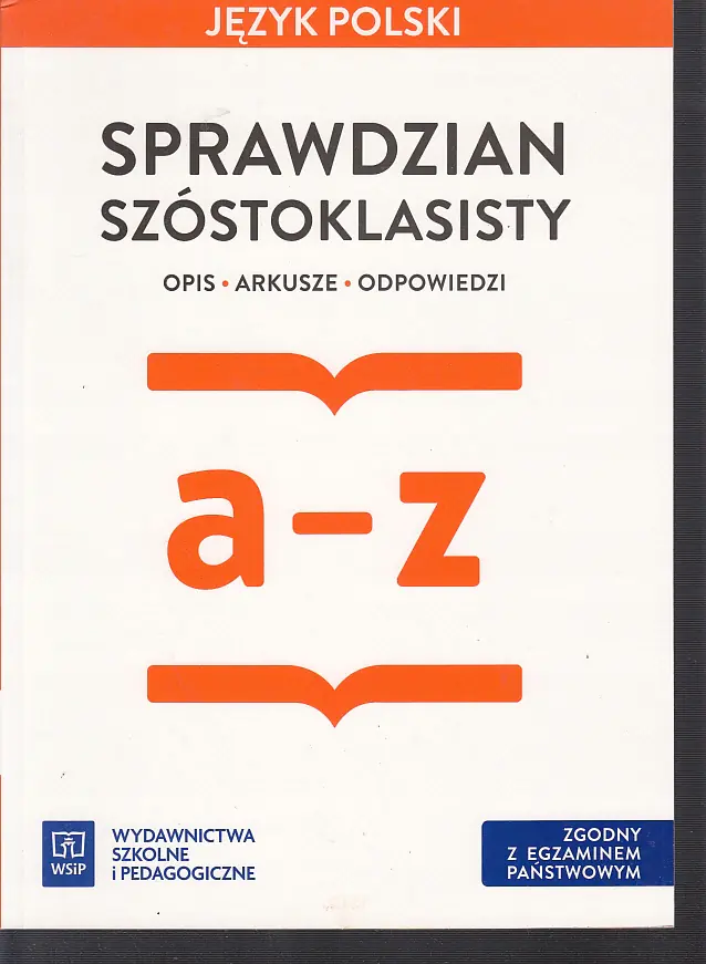 Książka - Sprawdzian szóstoklasisty. Język polski SP 4-6 Arkusze egzaminacyjne, zeszyt ćwiczeń