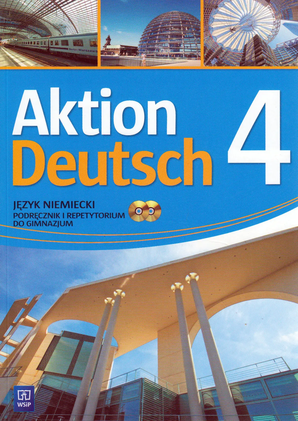 Książka - Aktion Deutsch 4. Język niemiecki. Podręcznik i repetytorium + 2CD. Kurs kontynuacyjny