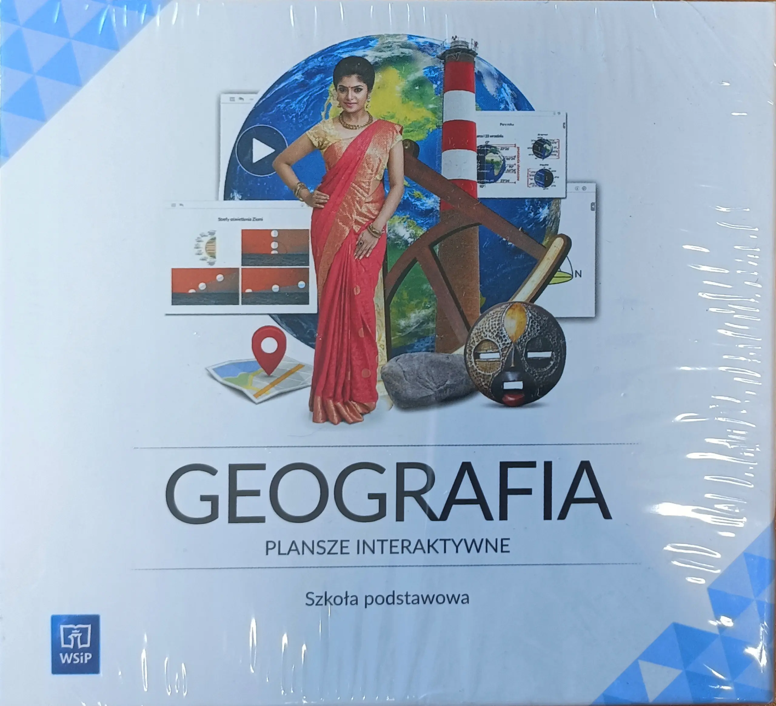 Książka - Geografia. Plansze interaktywne SP WSiP