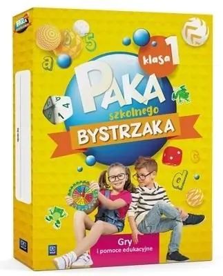 Książka - Paka szkolnego bystrzaka. Gry i pomoce edukacyjne. Klasa 1