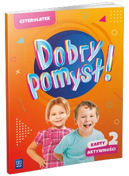 Książka - Dobry pomysł! Czterolatek. Karty aktywności. Część 2