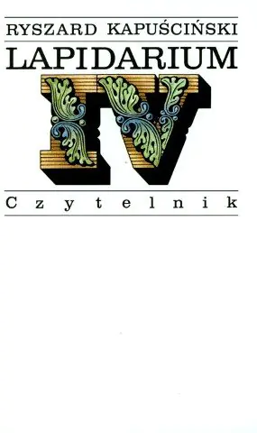 Książka - Lapidarium IV
