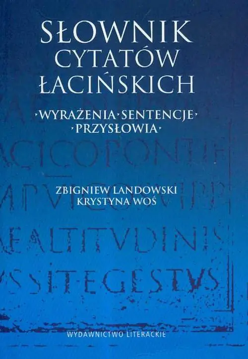 Książka - Słownik cytatów łacińskich