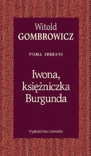 Książka - Iwona, księżniczka Burgunda