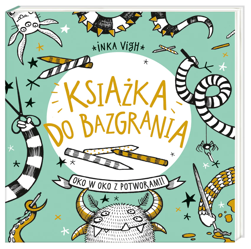 Książka - Książka do bazgrania. Oko w oko z potworami