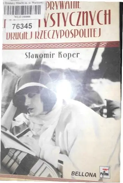Książka - Życie prywatne elit artystycznych drugiej Rzeczypospolitej