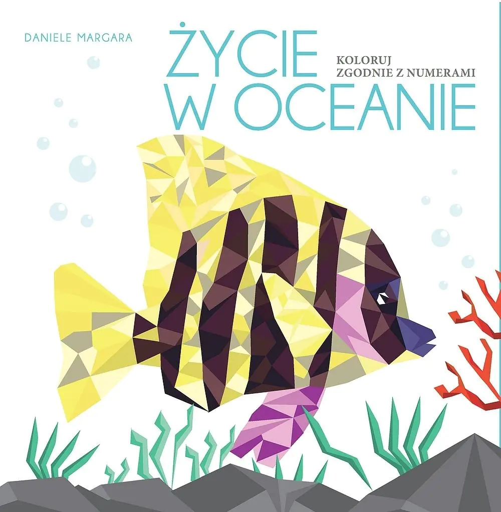 Książka - Życie w oceanie. Koloruj zgodnie z numerami