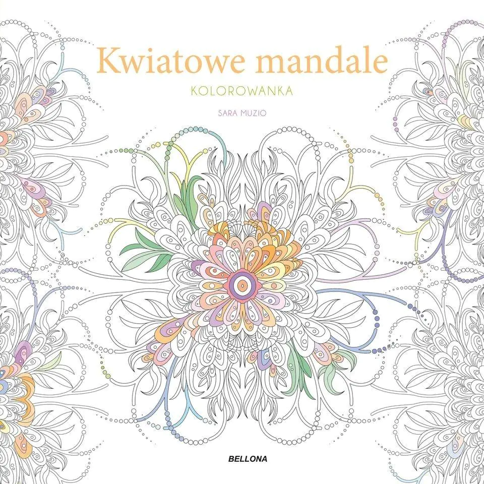 Książka - Kwiatowe mandale. Kolorowanka
