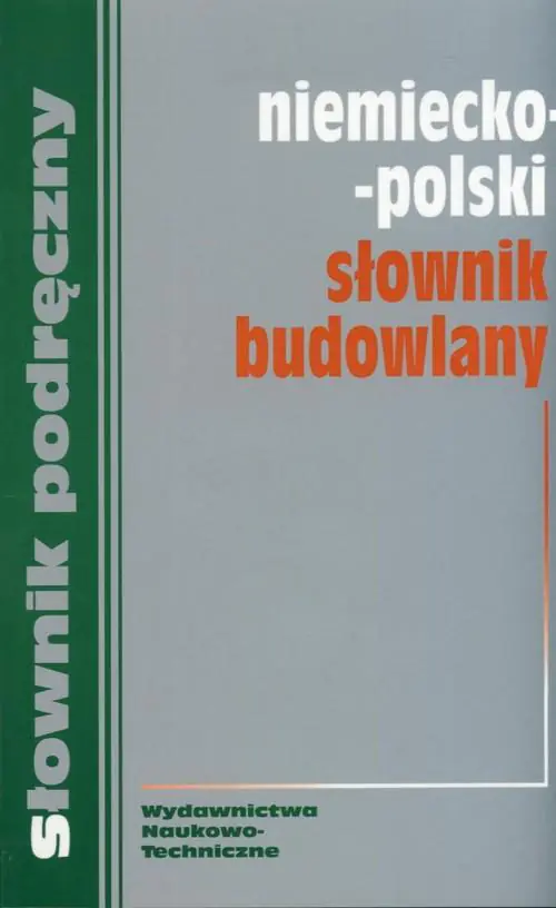 Książka - Podręczny słownik budowlany. Niemiecko-polski