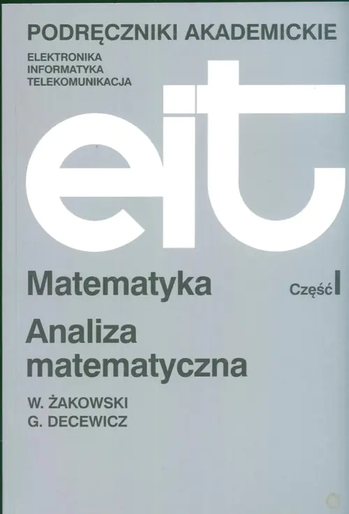 Książka - Matematyka cz I
