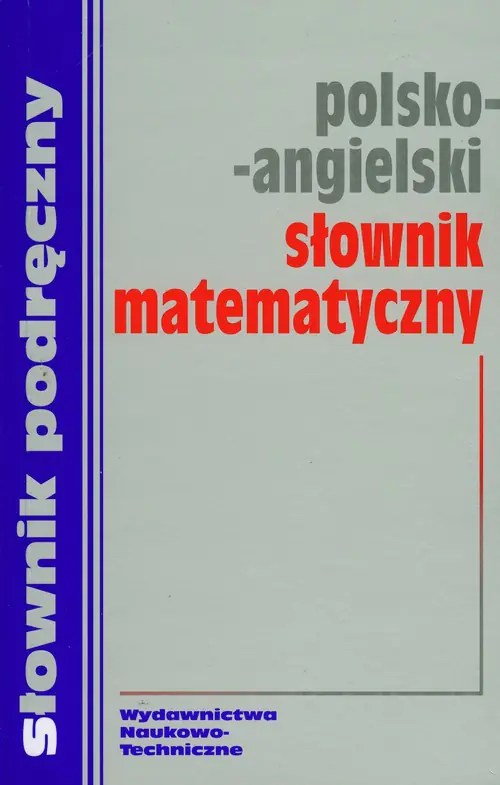 Książka - Polsko-angielski słownik matematyczny