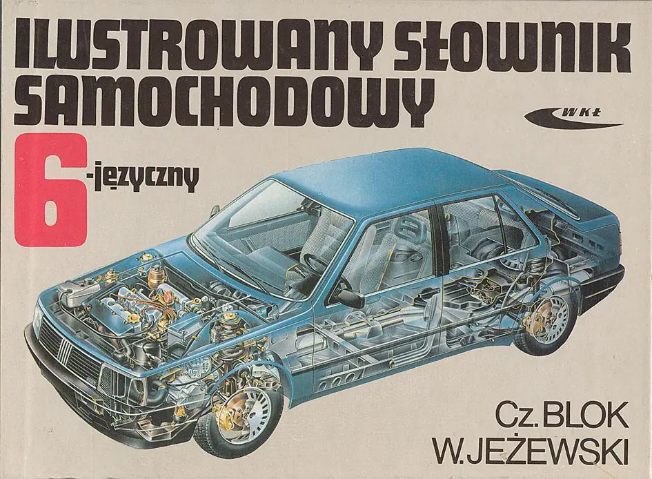 Książka - Ilustrowany słownik samochodowy. 6-języczny