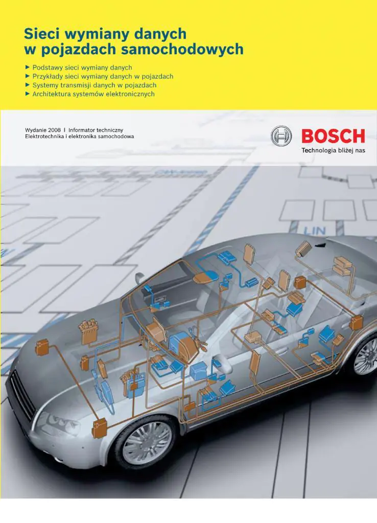 Książka - Bosch Sieci Wymiany Danych w Pojazdach Samochodowych
