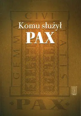 Książka - Komu służył Pax