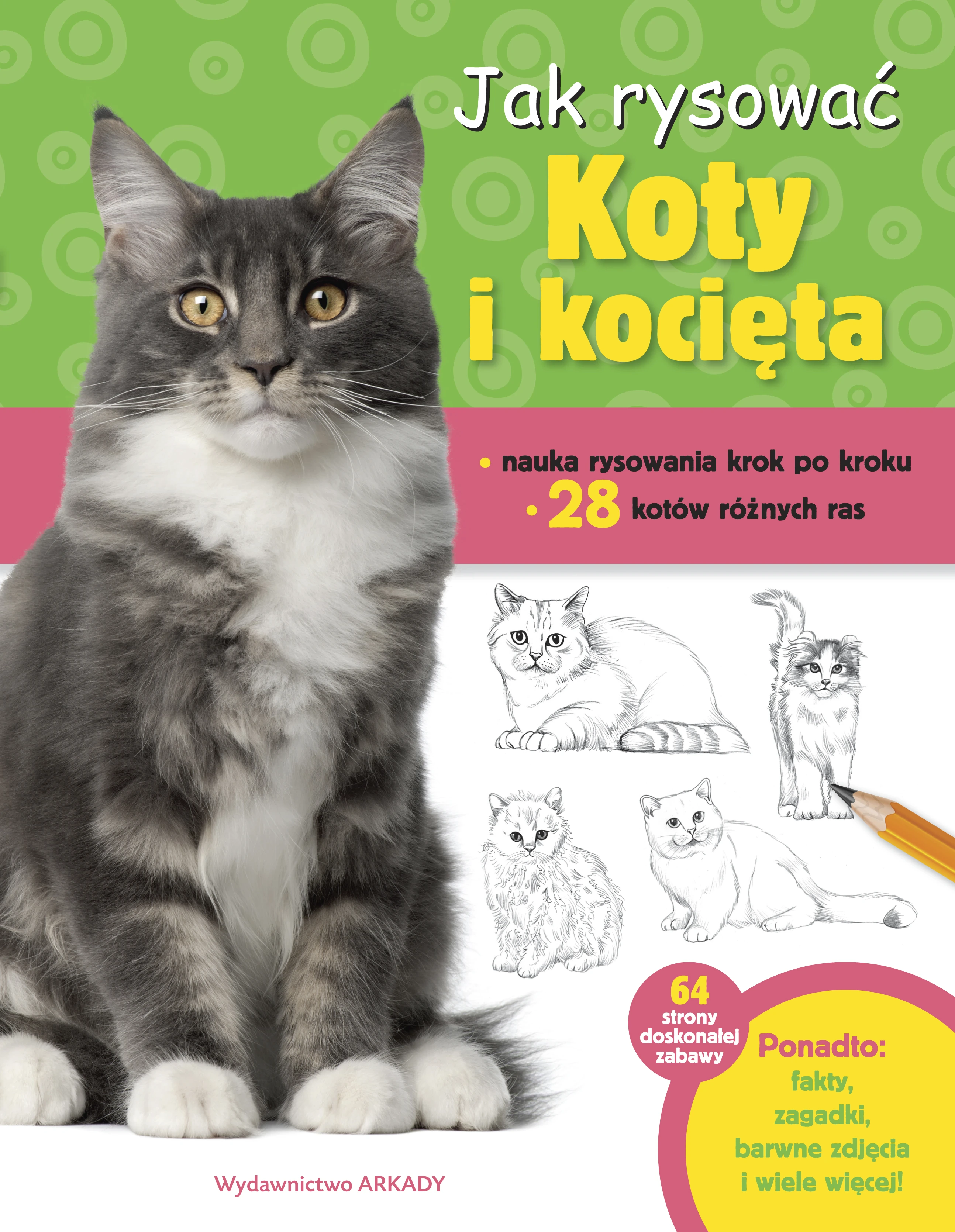 Książka - Jak rysować koty i kocięta