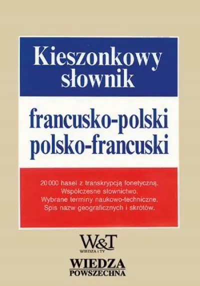 Książka - Kieszonkowy słownik francusko-polski, polsko-francuski