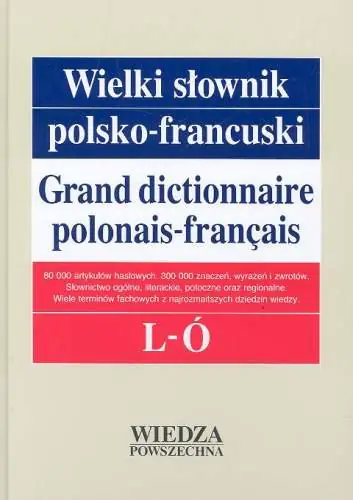 Książka - Wielki słownik polsko-francuski l-ó