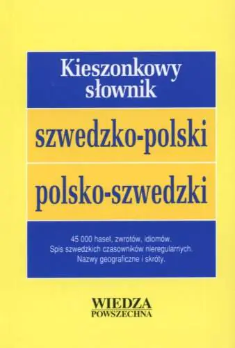 Książka - Kieszonkowy słownik szwedzko-polski, polsko-szwedzki