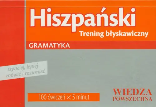 Książka - Hiszpański - Trening błyskawiczny. Gramatyka
