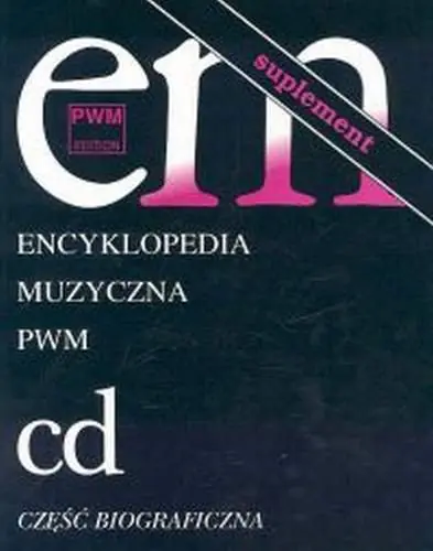 Książka - Encyklopedia muzyczna pwm c-d. Suplement