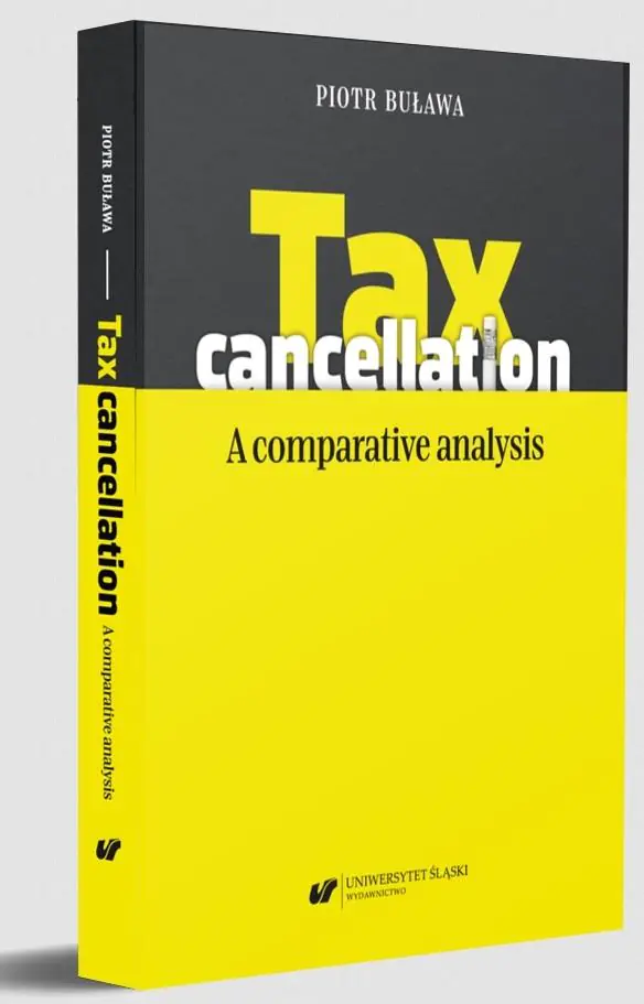 Książka - Tax cancellation: A comparative analysis