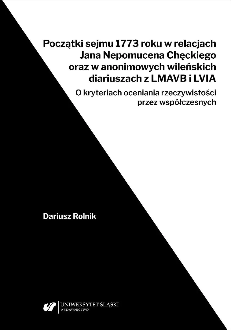 Książka - Początki sejmu 1773 roku w relacjach Jana Nepomuce