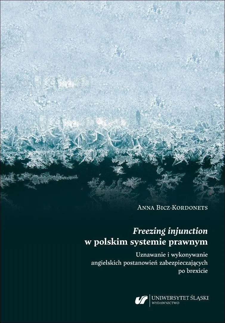 Książka - Freezing injunction w polskim systemie prawnym...