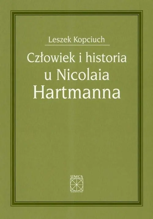 Książka - Człowiek i historia u Nicolaia Hartmanna