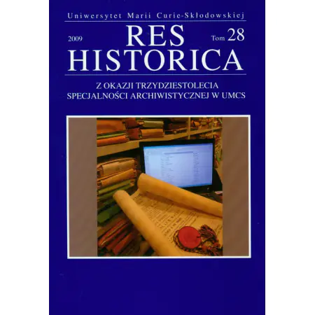 Książka - Res Historica t. 28 2009