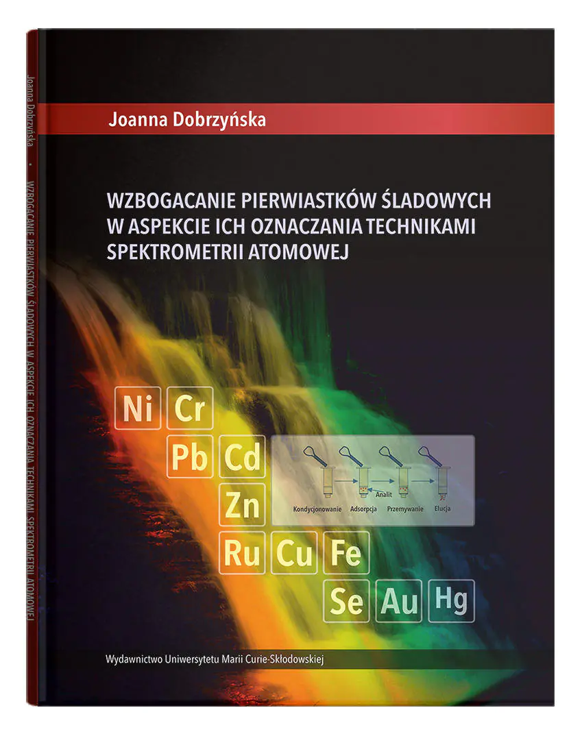 Książka - Wzbogacanie pierwiastków śladowych w aspekcie ich oznaczania technikami spektrometrii atomowej