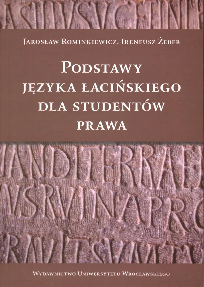 Książka - Podstawy języka łacińskiego dla studentów prawa