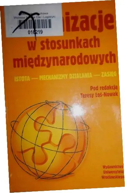 Książka - Organizacje w stosunkach międzynarodowych