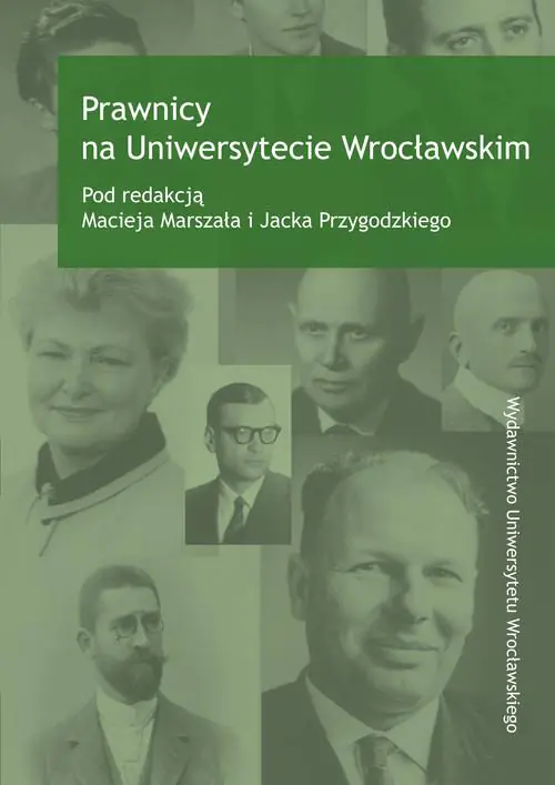 Książka - Prawnicy na Uniwersytecie Wrocławskim