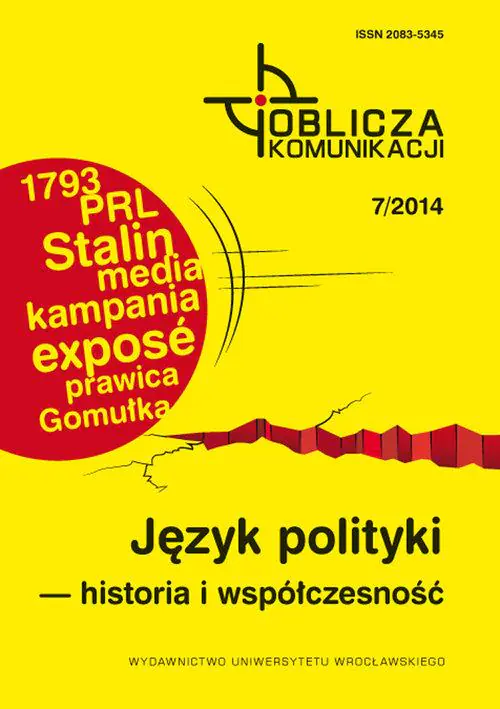 Książka - Język polityki historia i współczesność