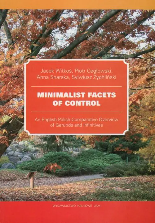 Książka - Minimalist Facets of Control