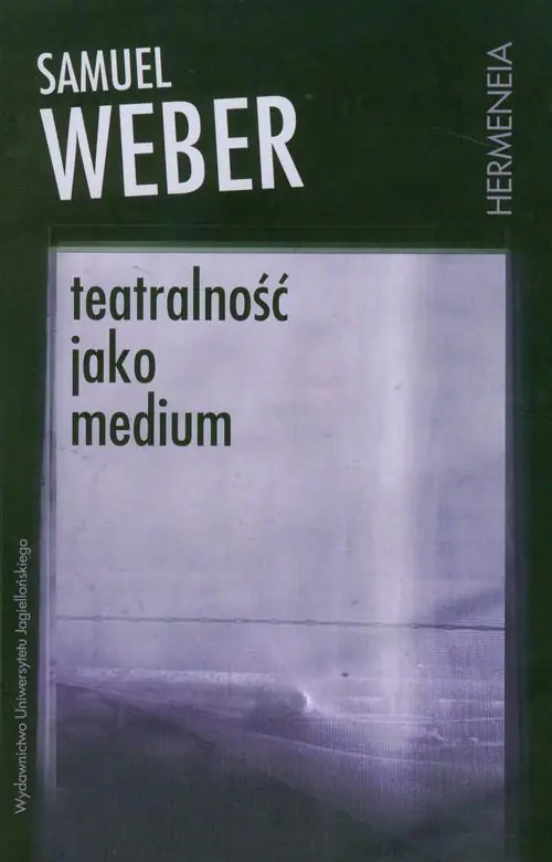 Książka - Teatralność jako medium
