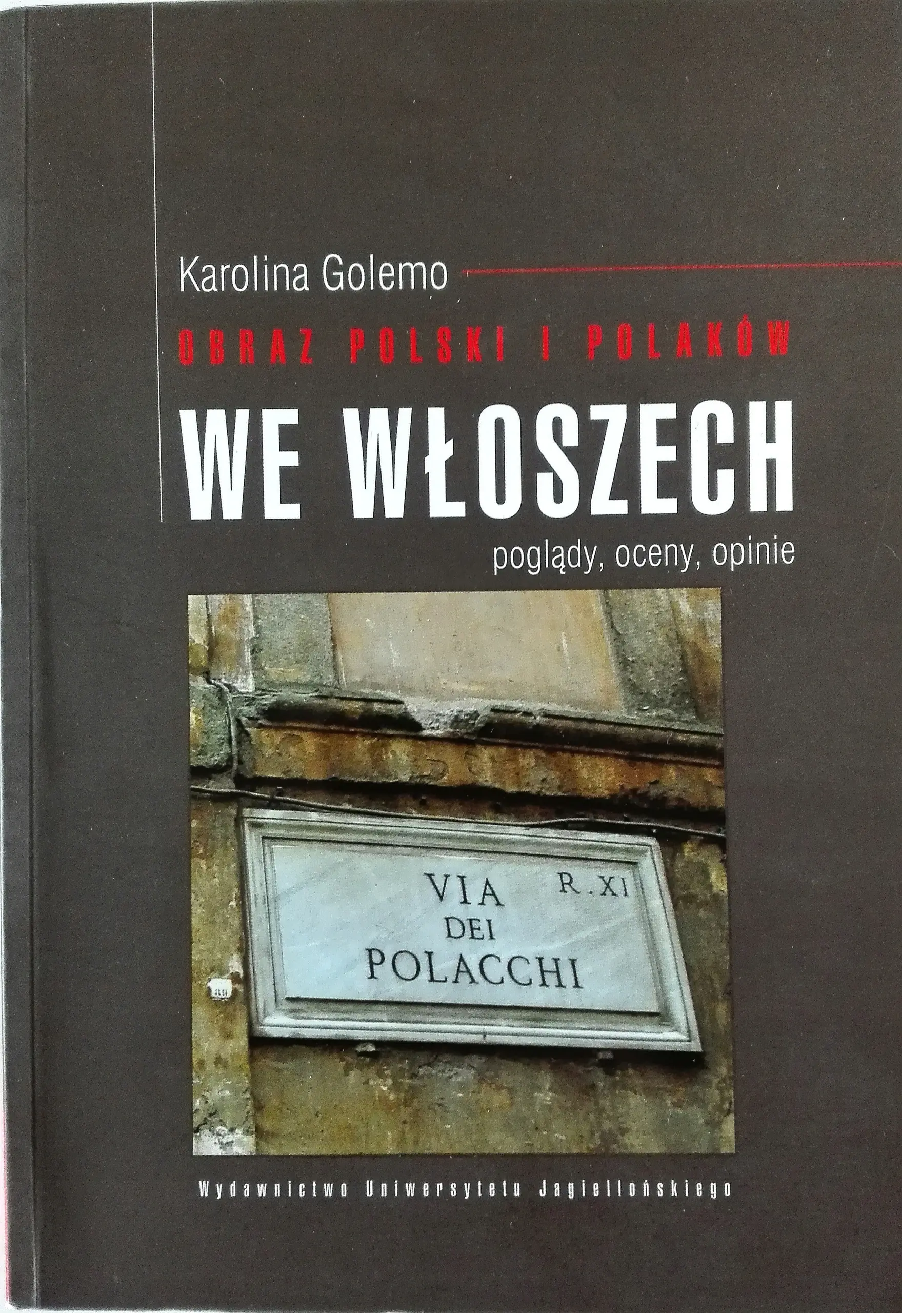 Książka - Obraz Polski i Polaków we Włoszech