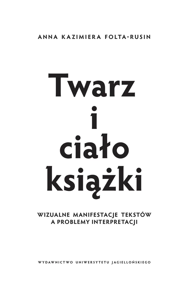 Książka - Twarz i ciało książki