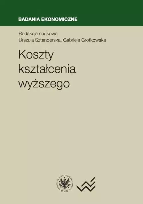 Książka - Koszty kształcenia wyższego