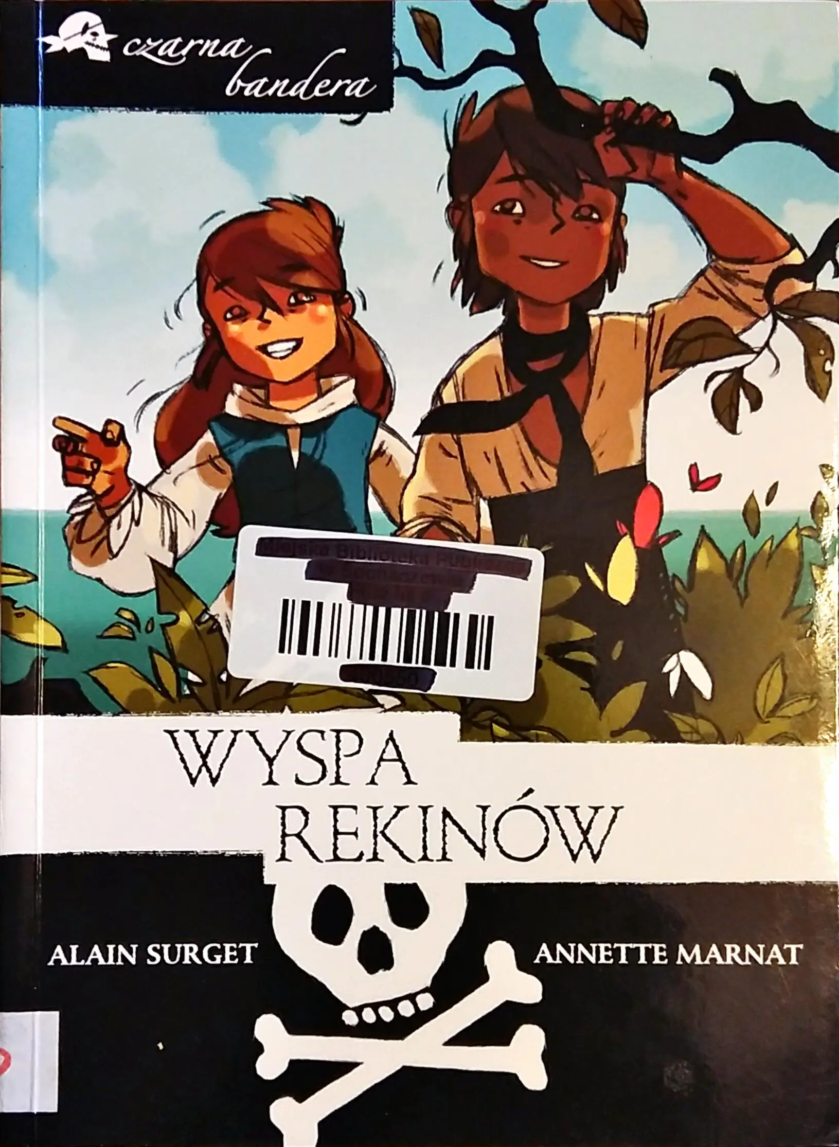 Książka - Czarna Bandera Wyspa Rekinów - Alain Surget