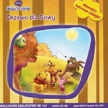 Książka - Naklejkowe szaleństwo nr 105. Kubuś Puchatek. Drzewo dla sowy