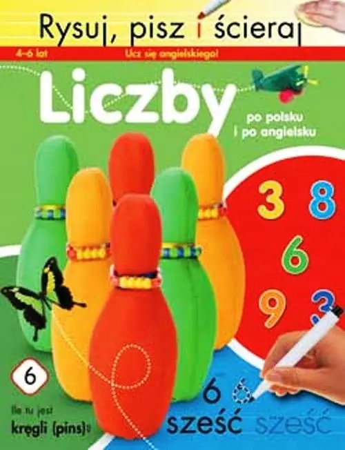 Książka - Rysuj, pisz, ścieraj. Liczby